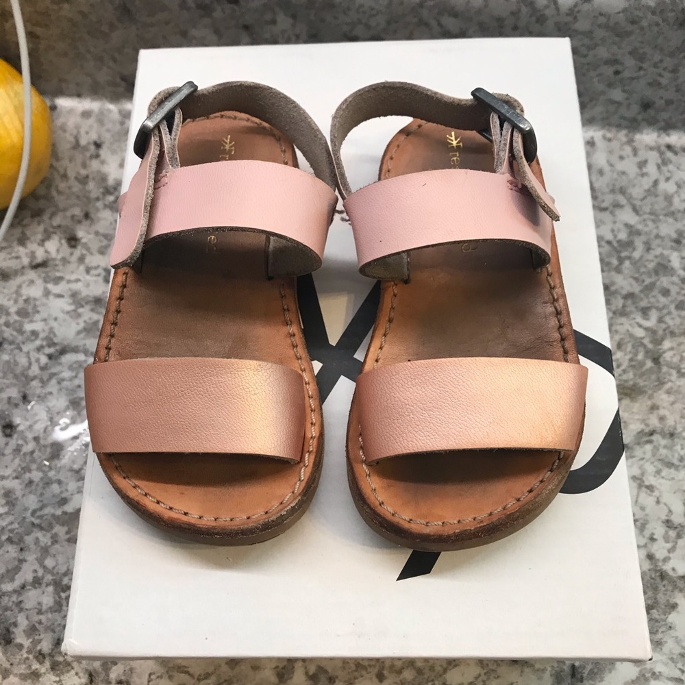 Freshly Picked Rose Gold and Blush Sandal size 4